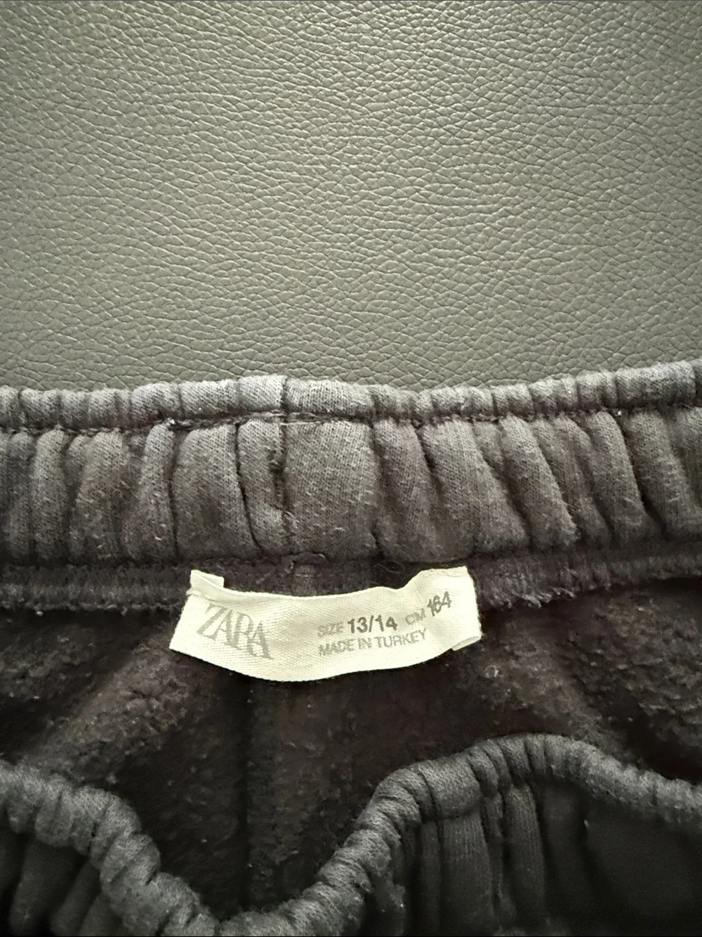 Zara Kids Black Sweatpants with 'New York' Graphic
